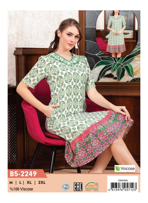 CCNB5-2249_ORI Viscose Dress (M+L+XL+2XL) — direct Turkish factory supply