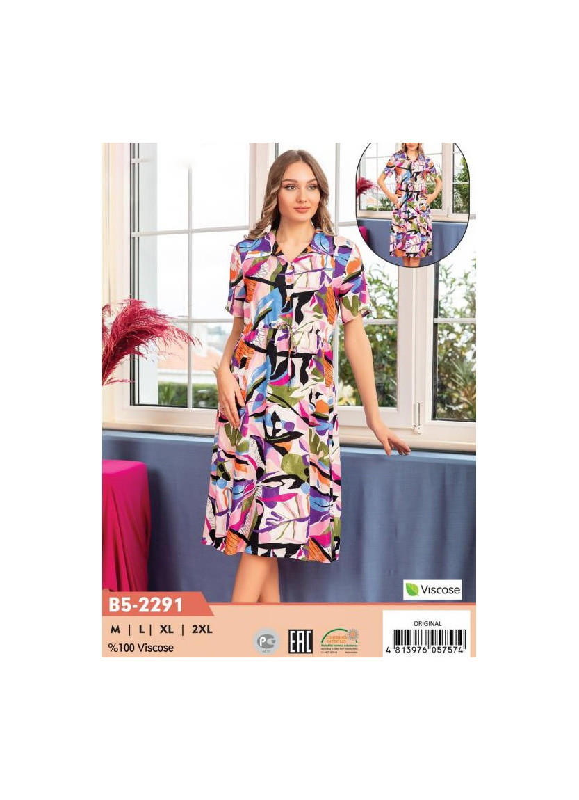 CCNB5-2291_ORI Viscose Dress (M+L+XL+2XL) — wholesale from Turkey