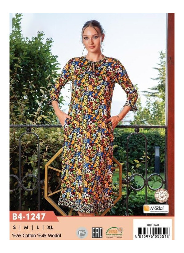 CCNB4-1247_ORI Modal Dress (S+M+L+XL) — direct Turkish factory supply