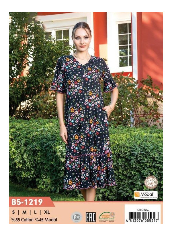 CCNB5-1219_ORI Modal Dress (S+M+L+XL) — factory-direct from Turkey