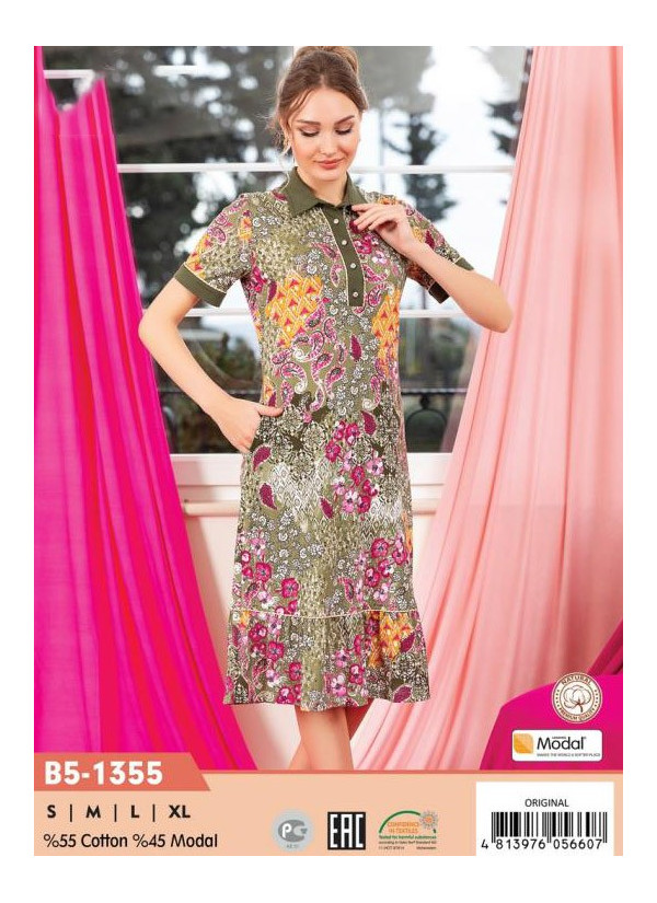 CCNB5-1355_ORI Modal Dress (S+M+L+XL) — direct Turkish factory supply