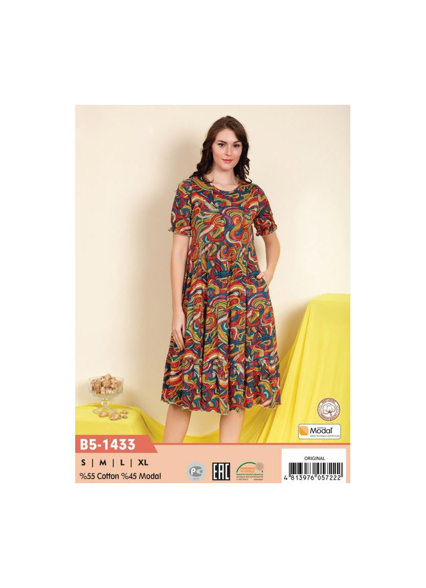 CCNB5-1433_ORI Modal Dress (S+M+L+XL) — factory-direct from Turkey