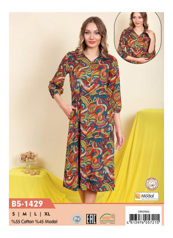 CCNB5-1429_ORI Modal Dress (S+M+L+XL) — Turkish textile wholesale