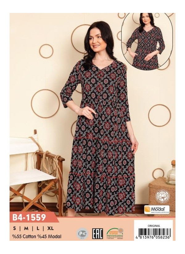 CCNB4-1559_ORI Modal Dress (S+M+L+XL) — wholesale from Turkey