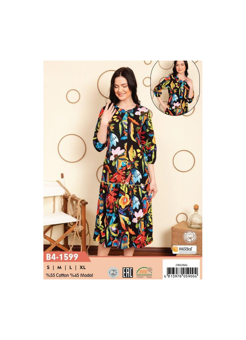 CCNB4-1599_ORI Modal Dress (S+M+L+XL) — Turkish textile wholesale