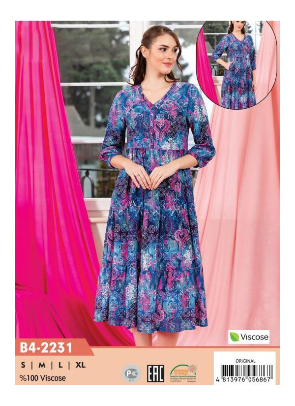 CCNB4-2231_ORI Viscose Dress (S+M+L+XL) — wholesale from Turkey