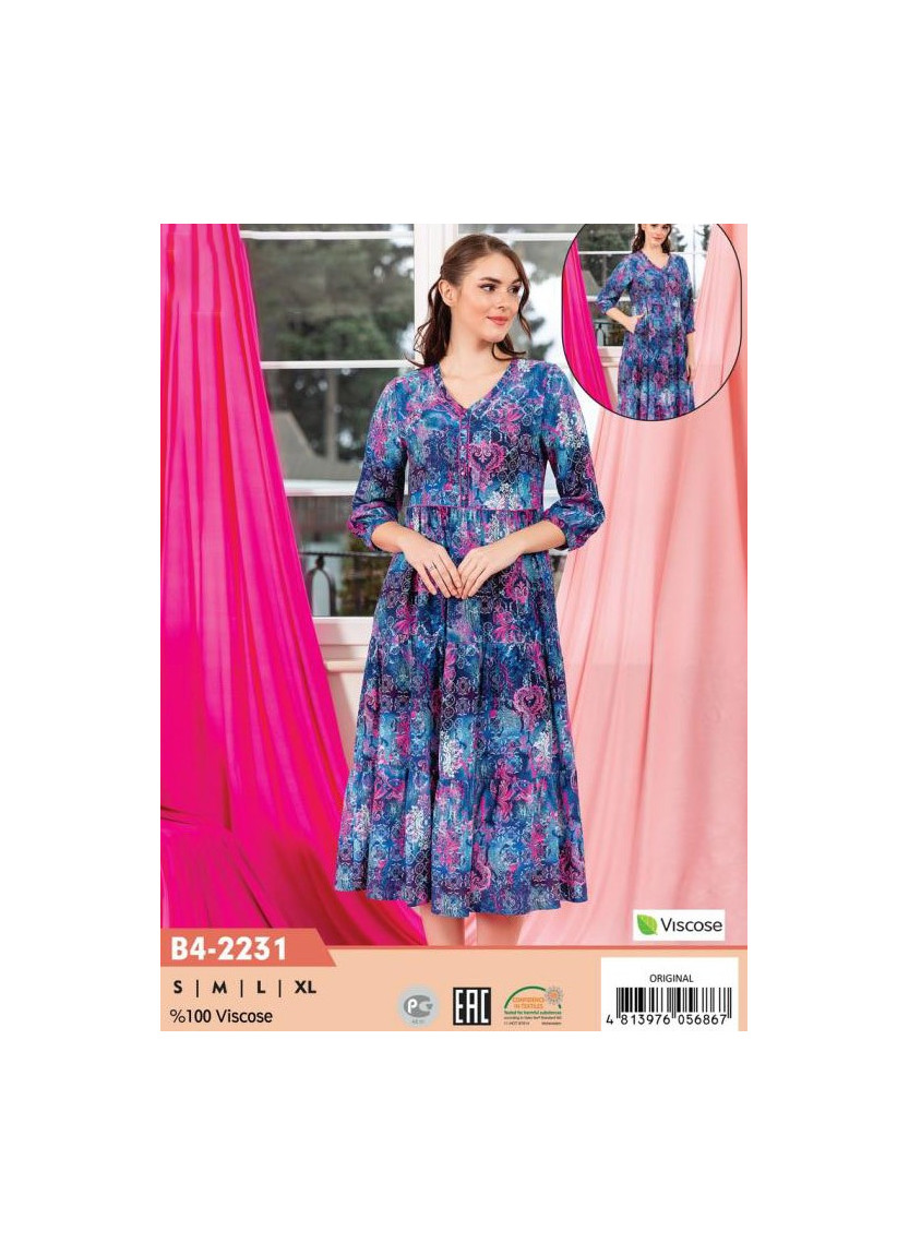 CCNB4-2231_ORI Viscose Dress (S+M+L+XL) — wholesale from Turkey