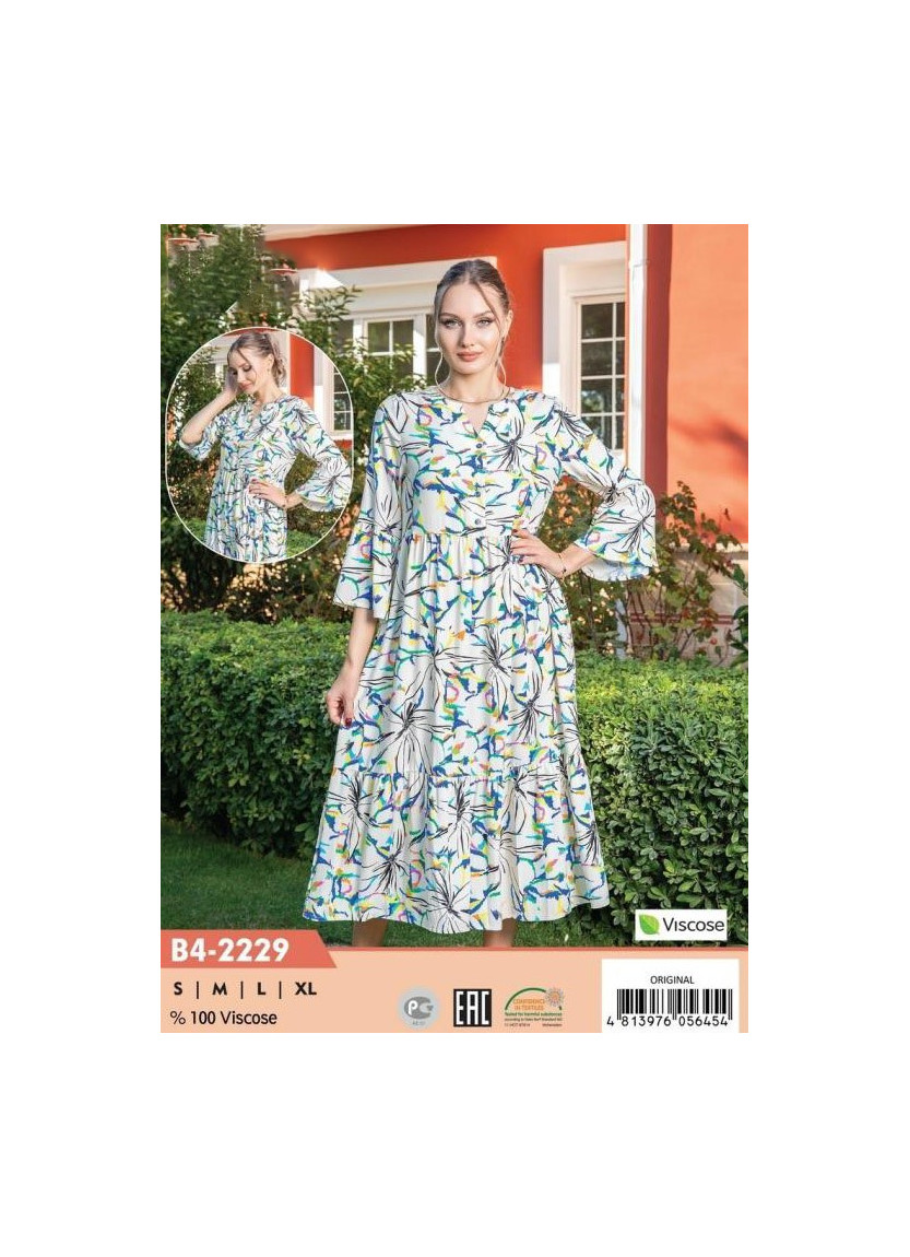 CCNB4-2229_ORI Viscose Dress (S+M+L+XL) — factory-direct from Turkey