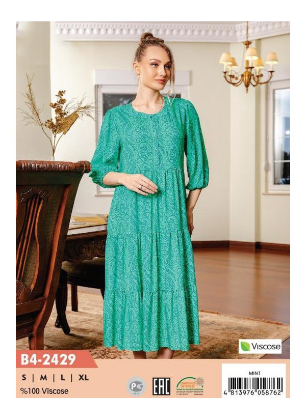 CCNB4-2429_MNT Viscose Dress (S+M+L+XL) — wholesale from Turkey