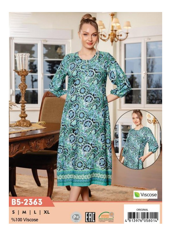 CCNB5-2363_ORI Viscose Dress (S+M+L+XL) — direct Turkish factory supply