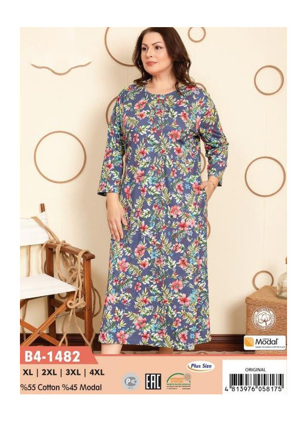 CCNB4-1482_ORI Modal Dress (XL+2XL+3XL+4XL) — Turkish textile wholesale