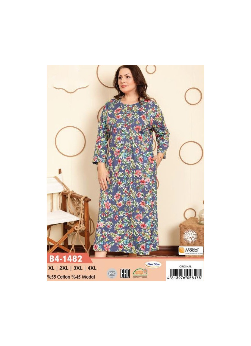 CCNB4-1482_ORI Modal Dress (XL+2XL+3XL+4XL) — Turkish textile wholesale