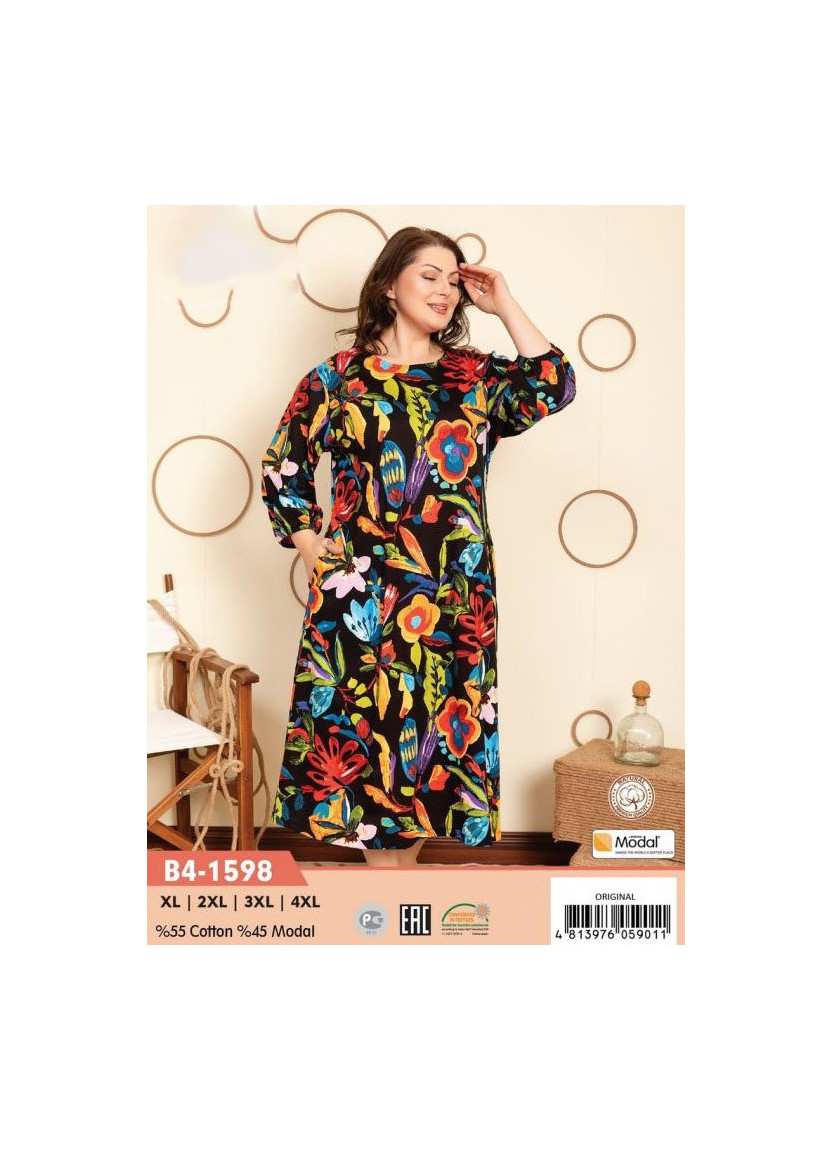 CCNB4-1598_ORI Modal Dress (XL+2XL+3XL+4XL) — factory-direct from Turkey