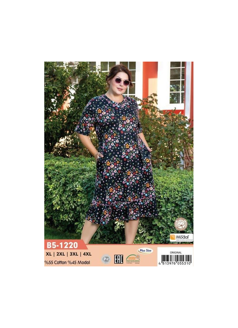CCNB5-1220_ORI Modal Dress (XL+2XL+3XL+4XL) — direct Turkish factory supply