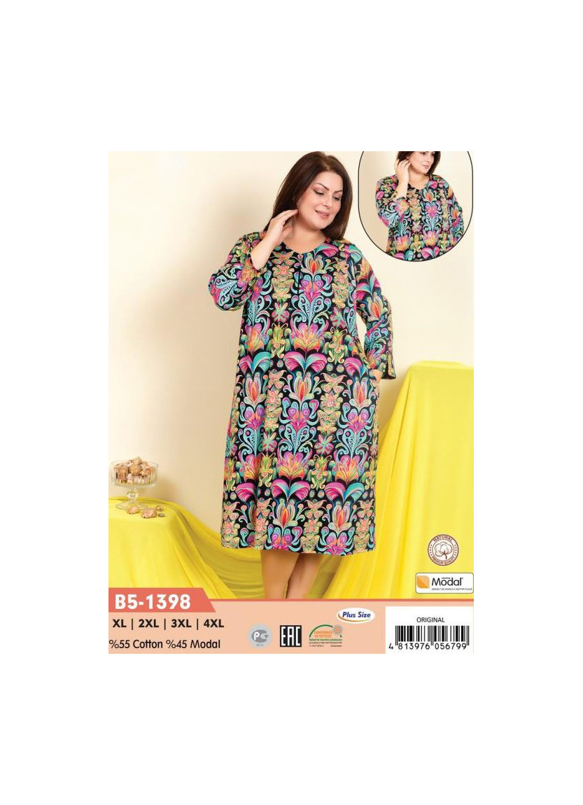 CCNB5-1398_ORI Modal Dress (XL+2XL+3XL+4XL) — Turkish textile wholesale
