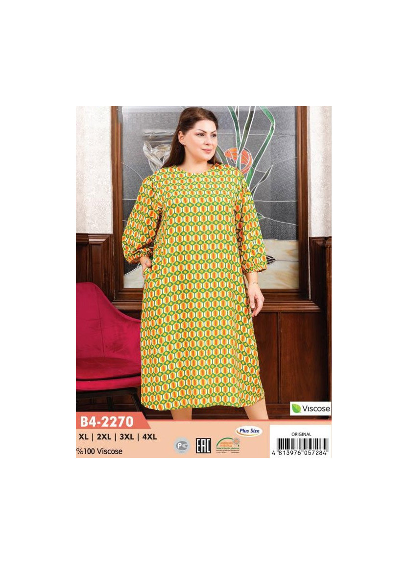 CCNB4-2270_ORI Viscose Dress (XL+2XL+3XL+4XL) — factory-direct from Turkey