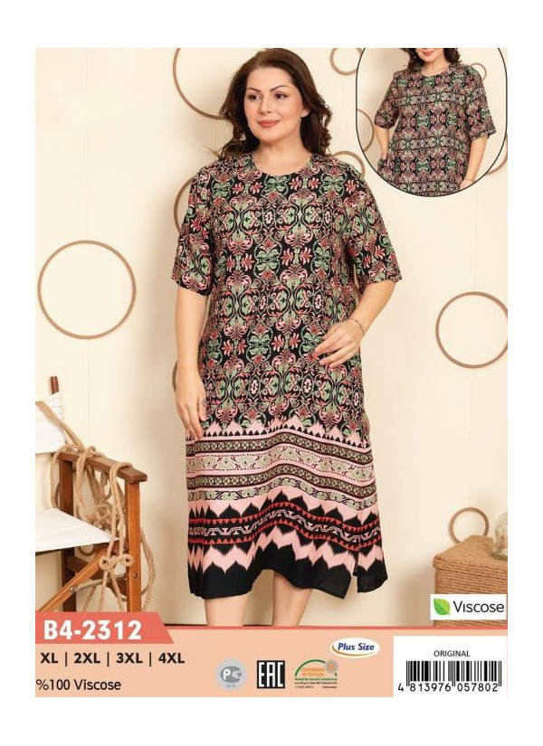 CCNB4-2312_ORI Viscose Dress (XL+2XL+3XL+4XL) — Turkish textile wholesale