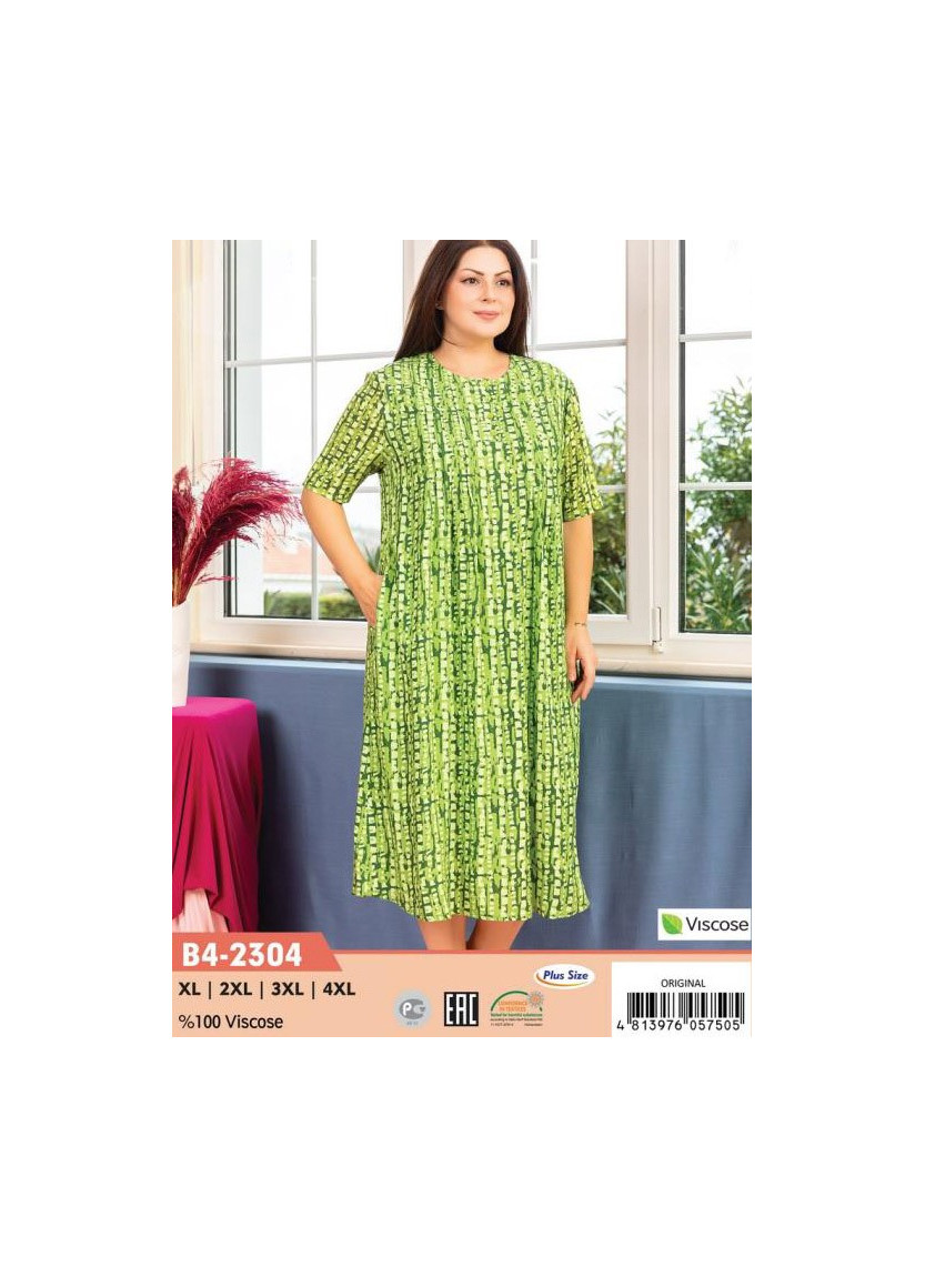 CCNB4-2304_ORI Viscose Dress (XL+2XL+3XL+4XL) — direct Turkish factory supply