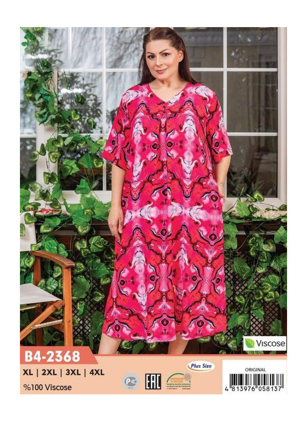 CCNB4-2368_ORI Viscose Dress (XL+2XL+3XL+4XL) — wholesale from Turkey