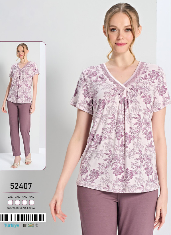 Caroline S-5106 Women's Pajama Set (M+L+XL) — factory-direct from Turkey 2