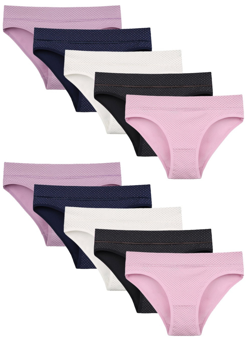 Donella 188125 Assorted 10-Pack Women's Briefs — wholesale for boutiques
