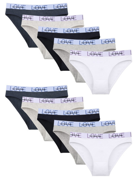 Donella 2171PD13 Assorted 10-Pack Women's Briefs — direct Turkish factory supply