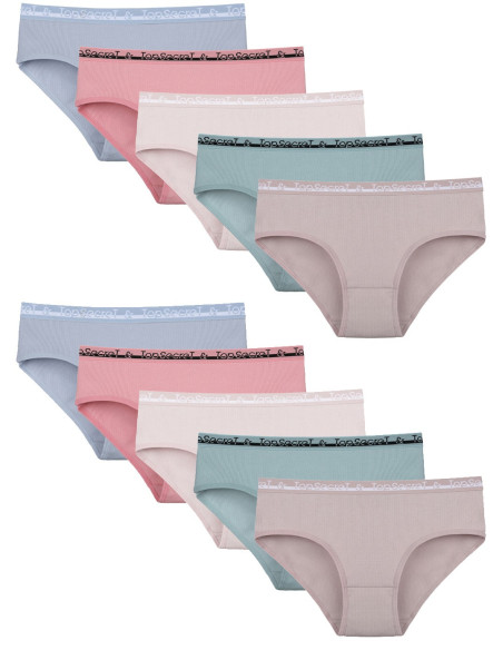 Donella 3132PD1 Assorted 10-Pack Women's Briefs — Turkish textile wholesale