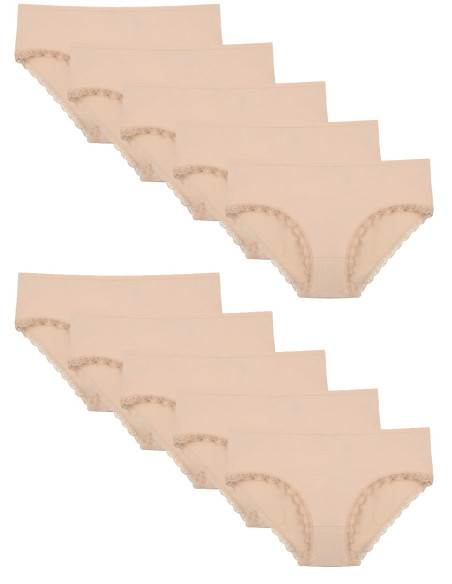 Donella 3195TD2 10-Pack Women's Briefs — Turkish factory wholesale