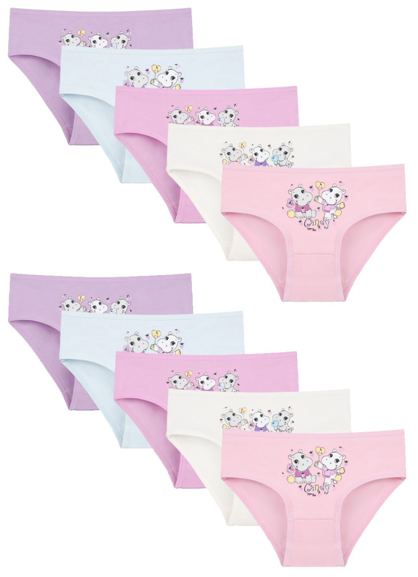 Donella 4171PB111 Assorted 10-Pack Girls' Briefs — Turkish textile wholesale