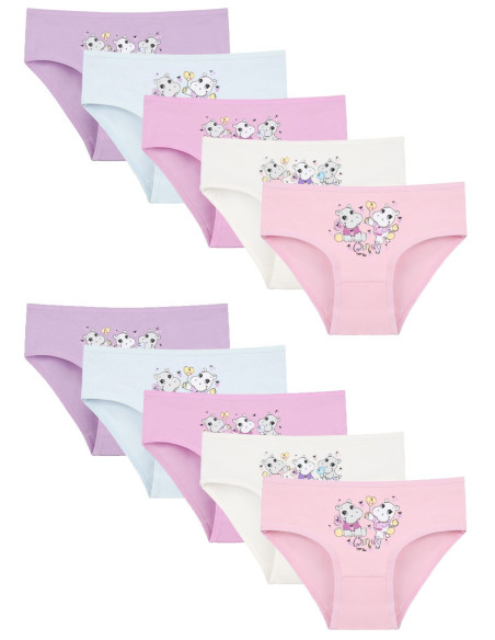 Donella 4171PB111 Assorted 10-Pack Girls' Briefs — Turkish textile wholesale
