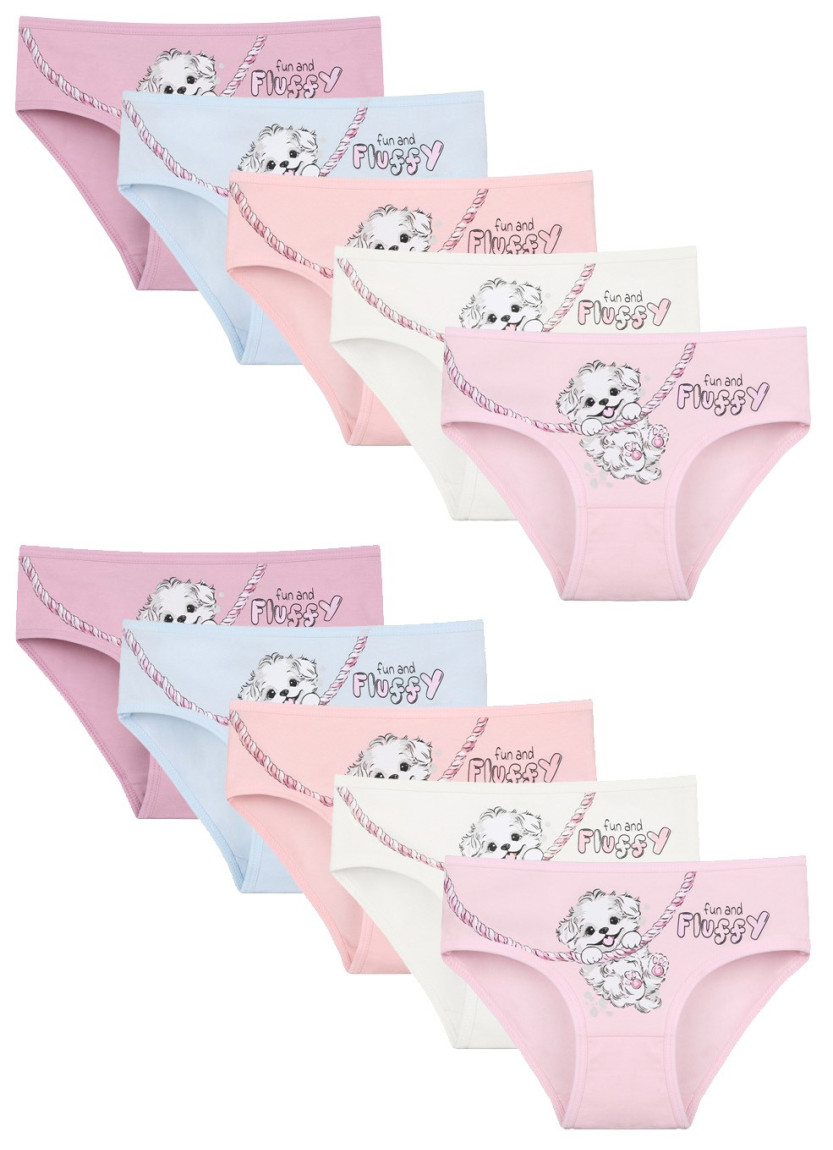 Donella 4171PB127 Assorted 10-Pack Girls' Briefs — wholesale from Turkey