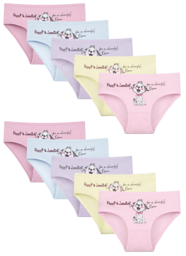 Donella 4171PB128 Assorted 10-Pack Girls' Briefs — Turkey wholesale collection