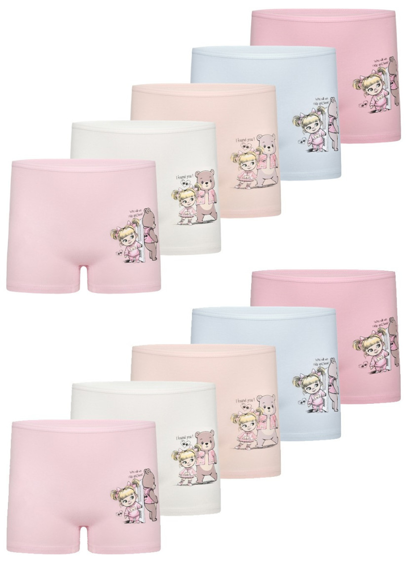 Donella 4271PB85 Assorted 10-Pack Girls' Briefs — factory-direct from Turkey