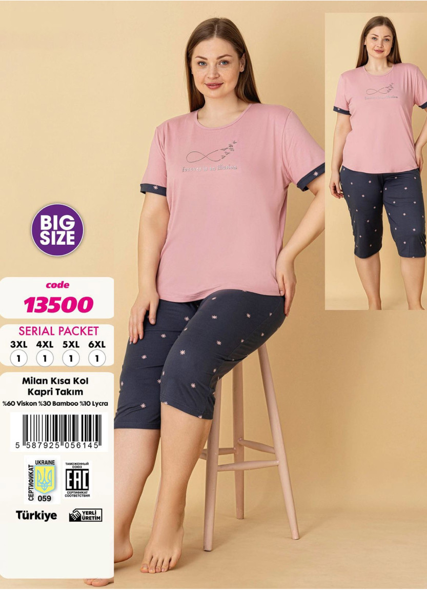 Violet 13500 Viscose Capri Homewear Set — wholesale for boutiques