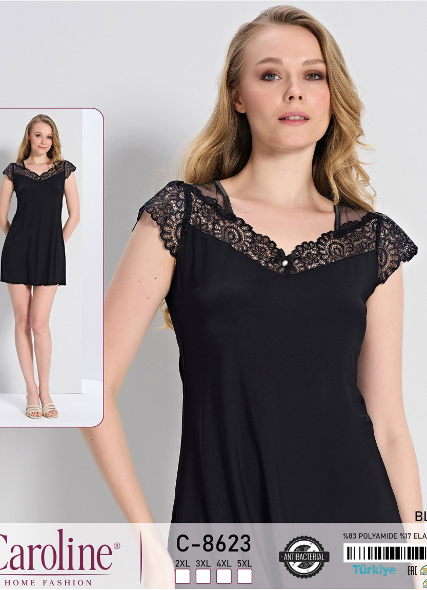 Caroline C-8623 Nightdress (2XL+3XL+4XL+5XL) — factory-direct from Turkey