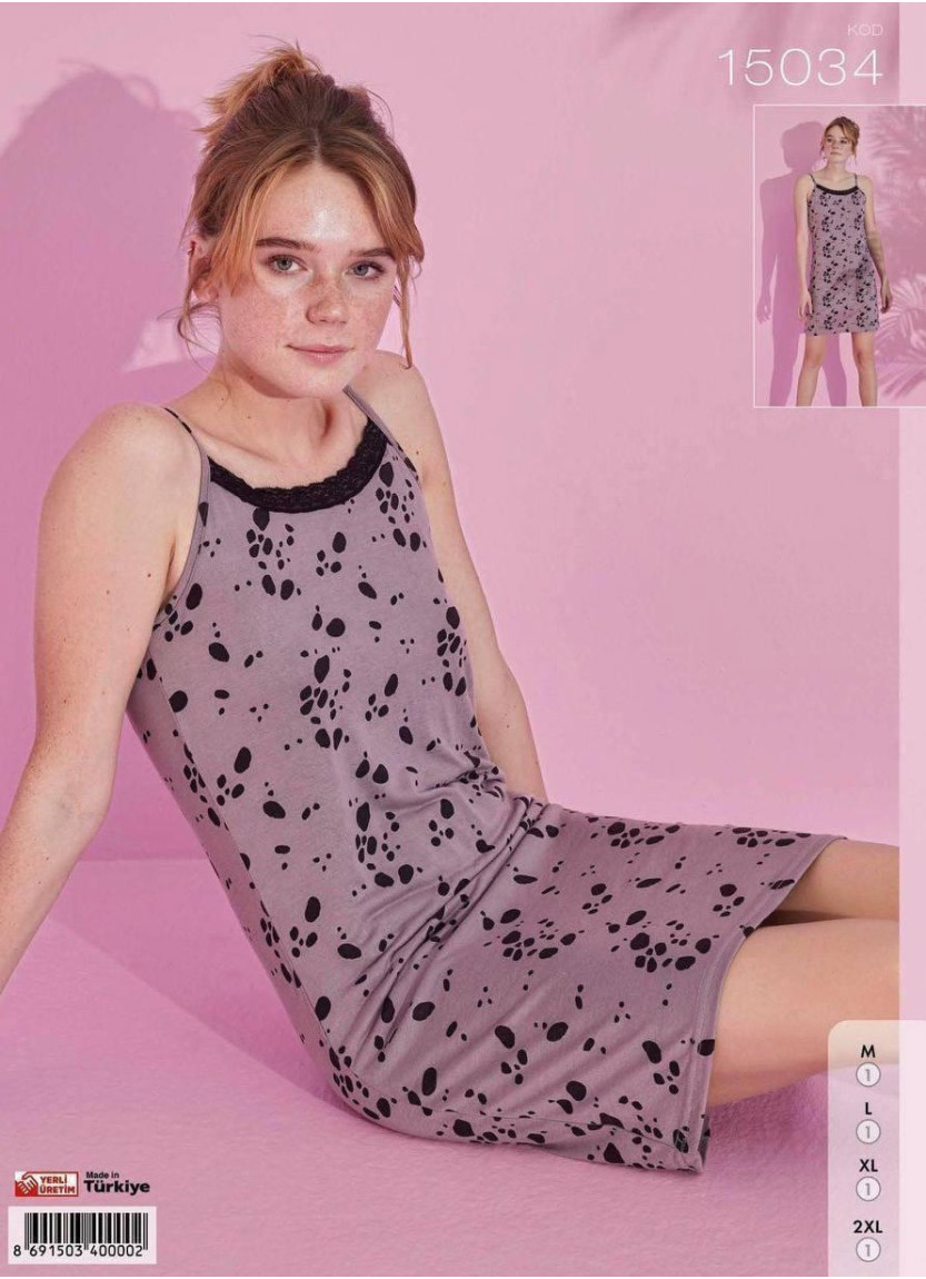 Pijamo 15034 Nightdress (M+L+XL+2XL) — Turkey wholesale collection