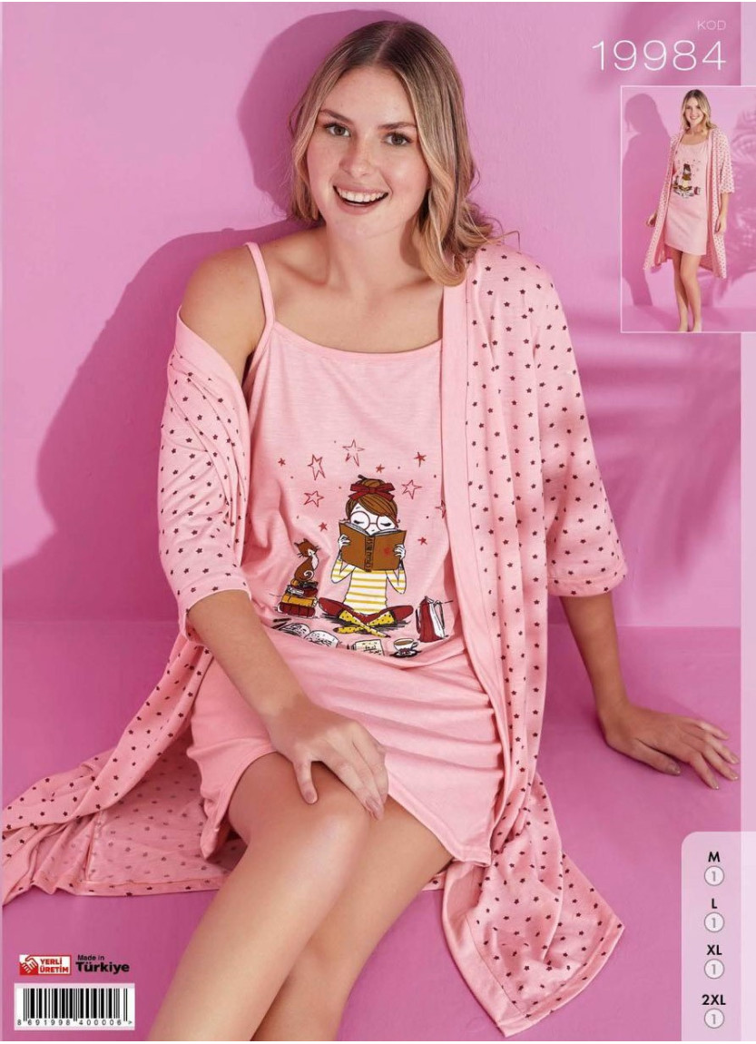 Pijamo 19984 Robe Set (M+L+XL+2XL) — Turkey wholesale collection