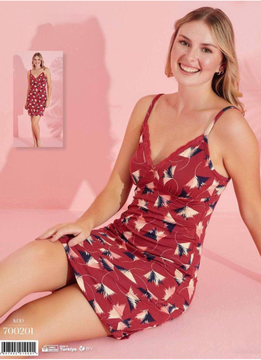 Pijamo 700201 Nightdress (M+L+XL+2XL) — Istanbul wholesale supplier