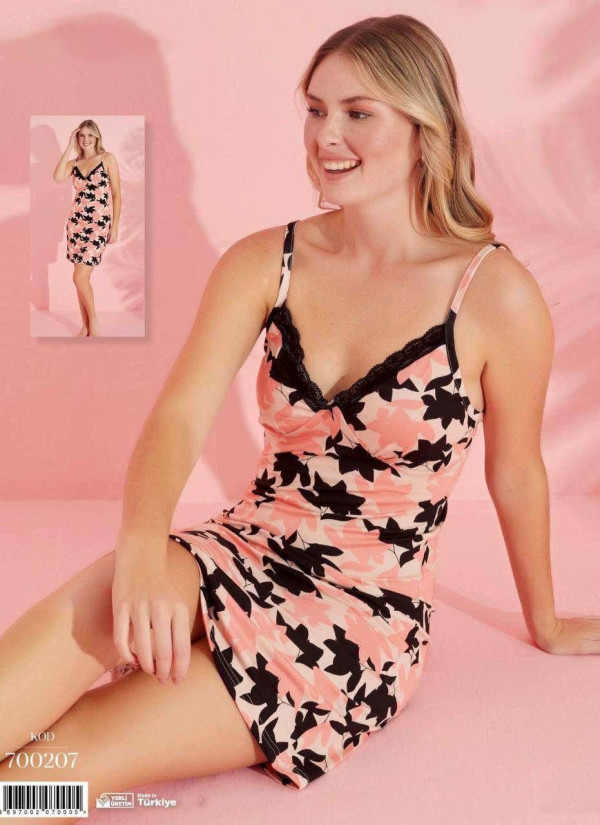 Pijamo 700207 Nightdress (M+L+XL+2XL) — Turkey wholesale collection