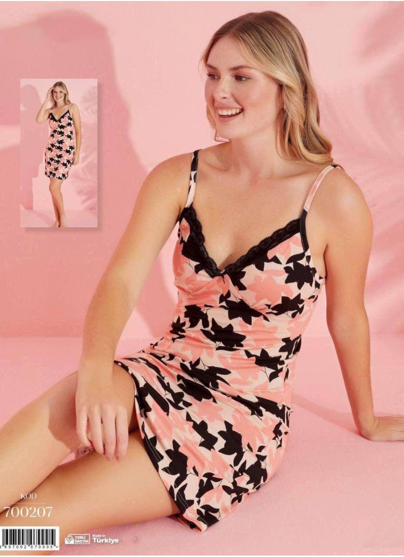 Ночная Сорочка на Бретельках (M+L+XL+2XL) 700207 Pijamo 700207 — прямые поставки из Турции