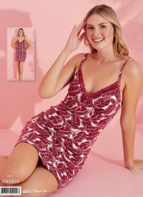 Pijamo 700209 Nightdress (M+L+XL+2XL) — Istanbul wholesale supplier