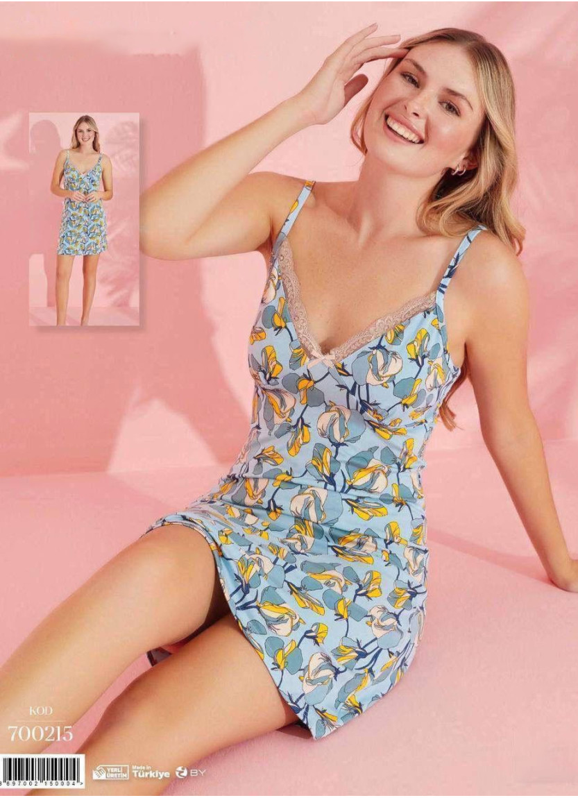 Ночная Сорочка на Бретельках (M+L+XL+2XL) 700215 Pijamo 700215 — прямые поставки из Турции