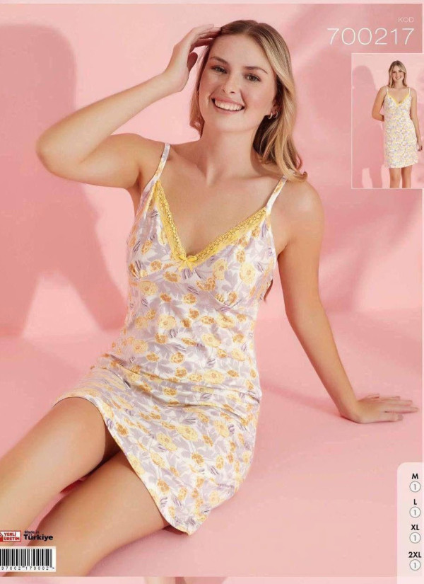 Pijamo 700217 Nightdress (M+L+XL+2XL) — Istanbul wholesale supplier