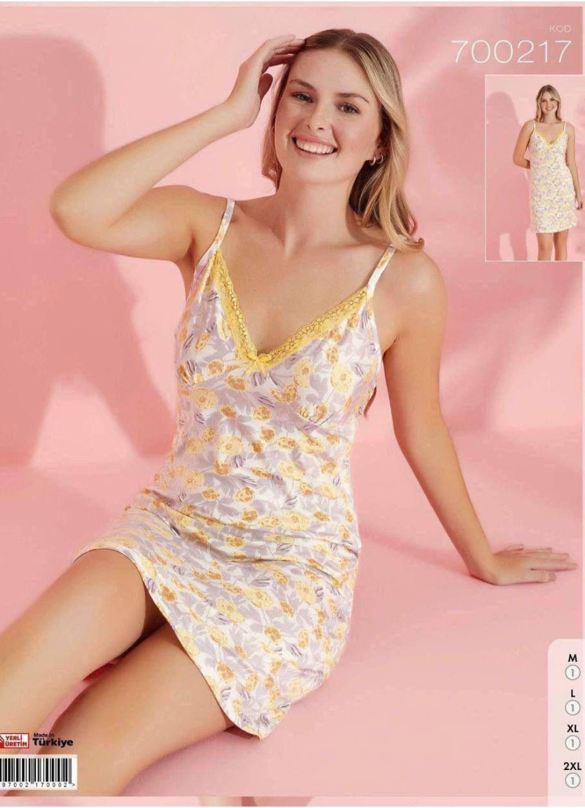 Pijamo 700217 Nightdress (M+L+XL+2XL) — Istanbul wholesale supplier