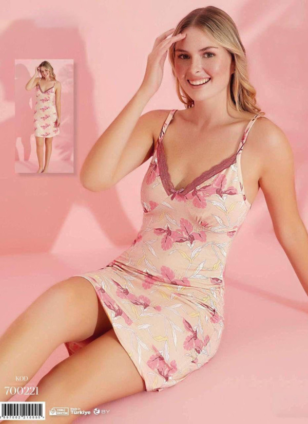 Pijamo 700221 Nightdress (M+L+XL+2XL) — Istanbul wholesale supplier