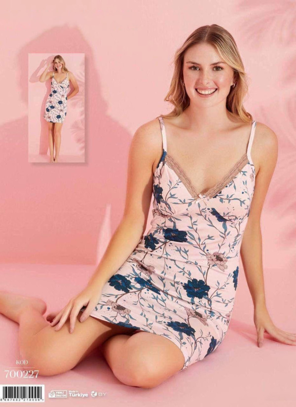 Pijamo 700227 Nightdress (M+L+XL+2XL) — Turkey wholesale collection