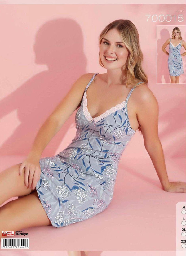 Pijamo 700015 Nightdress (M+L+XL+2XL) — Istanbul wholesale supplier