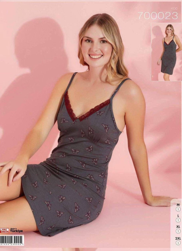 Pijamo 700023 Nightdress (M+L+XL+2XL) — Turkey wholesale collection