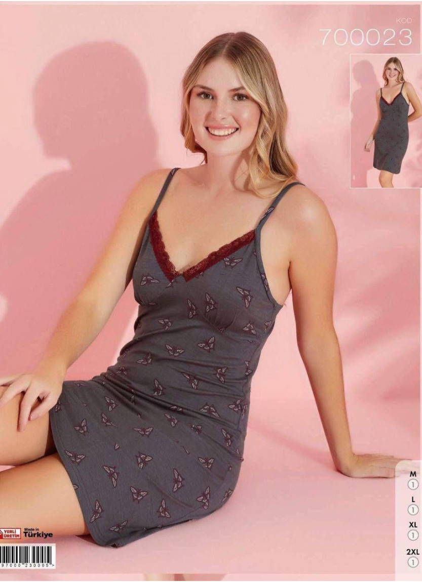 Pijamo 700023 Nightdress (M+L+XL+2XL) — Turkey wholesale collection