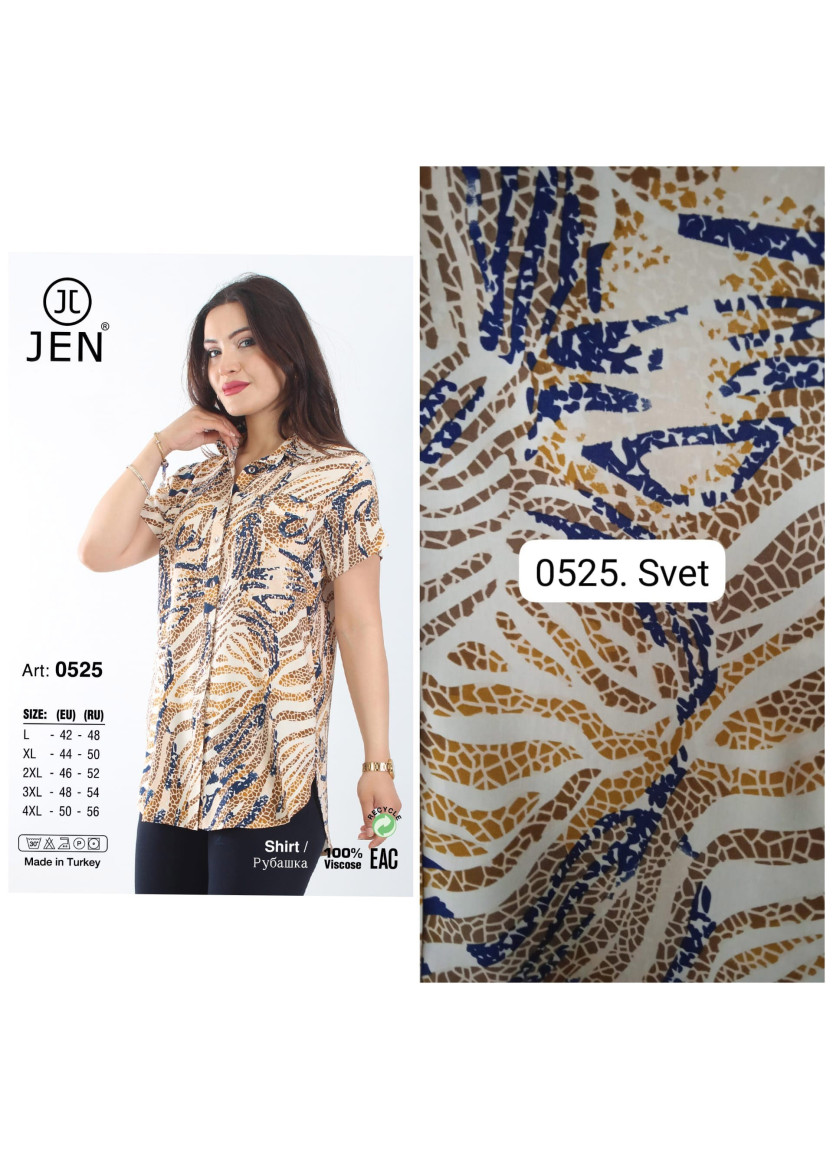 JEN 0525 Shirt (L+XL+2XL+3XL+4XL) — factory-direct from Turkey
